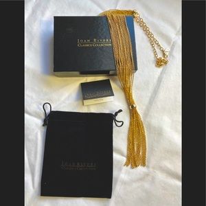Joan Rivers classics tassel necklace